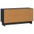 Cabinet TV Negru 99 x 34,5 x 50 cm Lemn prelucrat GartenMobel Dekor