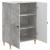 Bufet Gri Beton 66 x 34,5 x 90 cm Lemn prelucrat GartenMobel Dekor