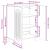 Bufet Stejar fumuriu 66 x 34,5 x 90 cm Lemn prelucrat GartenMobel Dekor
