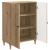 Bufet Stejar Artizanal 66 x 34,5 x 90 cm Lemn prelucrat GartenMobel Dekor