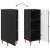 Bufet Negru 33 x 34,5 x 90 cm Lemn prelucrat GartenMobel Dekor