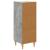 Bufet Gri Beton 33 x 34,5 x 90 cm Lemn prelucrat GartenMobel Dekor