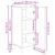 Bufet Sonoma gri 33 x 34,5 x 90 cm Lemn prelucrat GartenMobel Dekor