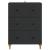 Dulap cu sertare Negru 66 x 34,5 x 90 cm Lemn prelucrat GartenMobel Dekor
