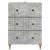 Dulap cu sertare Gri Beton 66 x 34,5 x 90 cm Lemn prelucrat GartenMobel Dekor