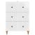 Dulap cu sertare Alb foarte lucios 66 x 34,5 x 90 cm GartenMobel Dekor