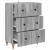 Dulap cu sertare Sonoma gri 66 x 34,5 x 90 cm Lemn prelucrat GartenMobel Dekor