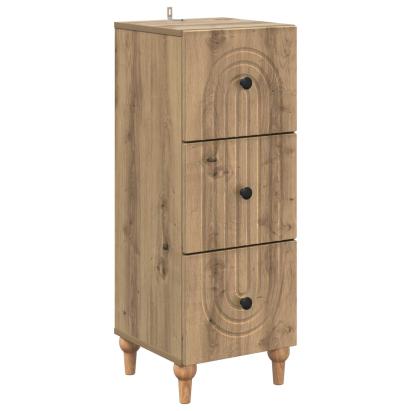 Dulap cu sertare Stejar Artizanal 33 x 34,5 x 90 cm GartenMobel Dekor