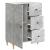 Bufet cu sertar Gri Beton 66 x 34,5 x 90 cm Lemn prelucrat GartenMobel Dekor