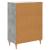 Bufet cu sertar Gri Beton 66 x 34,5 x 90 cm Lemn prelucrat GartenMobel Dekor