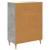 Bufet cu sertar Gri Beton 66 x 34,5 x 90 cm Lemn prelucrat GartenMobel Dekor
