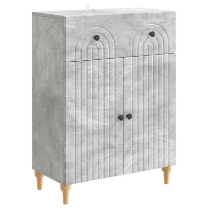Bufet cu sertar Gri Beton 66 x 34,5 x 90 cm Lemn prelucrat GartenMobel Dekor