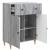 Bufet cu sertar Sonoma gri 66 x 34,5 x 90 cm Lemn prelucrat GartenMobel Dekor