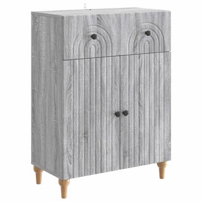 Bufet cu sertar Sonoma gri 66 x 34,5 x 90 cm Lemn prelucrat GartenMobel Dekor