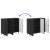 Bufet Negru 89 x 34,5 x 80 cm Lemn prelucrat GartenMobel Dekor