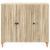 Bufet Stejar Sonoma 89 x 34,5 x 80 cm Lemn prelucrat GartenMobel Dekor