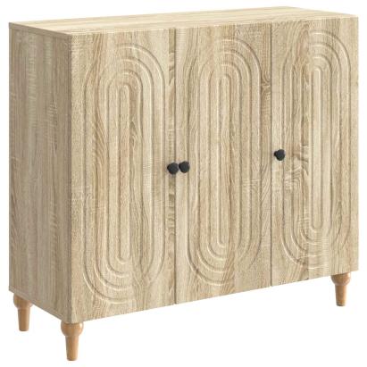Bufet Stejar Sonoma 89 x 34,5 x 80 cm Lemn prelucrat GartenMobel Dekor