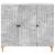 Bufet Gri Beton 89 x 34,5 x 80 cm Lemn prelucrat GartenMobel Dekor