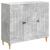 Bufet Gri Beton 89 x 34,5 x 80 cm Lemn prelucrat GartenMobel Dekor
