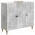 Bufet Gri Beton 89 x 34,5 x 80 cm Lemn prelucrat GartenMobel Dekor