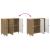 Bufet Stejar Artizanal 89 x 34,5 x 80 cm Lemn prelucrat GartenMobel Dekor
