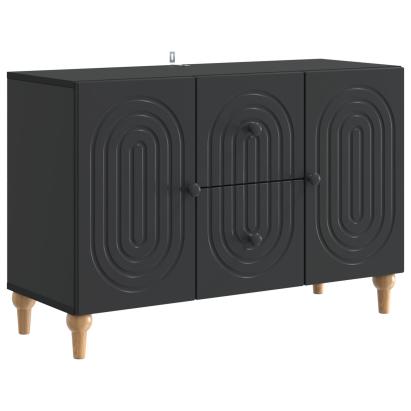 Cabinet TV cu sertar Negru 89 x 34,5 x 60 cm Lemn prelucrat GartenMobel Dekor