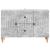 Cabinet TV cu sertar Gri Beton 89 x 34,5 x 60 cm Lemn prelucrat GartenMobel Dekor