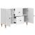 Cabinet TV Alb foarte lucios 89 x 34,5 x 60 cm Lemn prelucrat GartenMobel Dekor