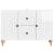 Cabinet TV Alb foarte lucios 89 x 34,5 x 60 cm Lemn prelucrat GartenMobel Dekor