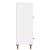 Bufet Alb foarte lucios 66 x 34,5 x 95 cm Lemn prelucrat GartenMobel Dekor