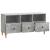Cabinet TV Gri Beton 102 x 34,5 x 50 cm Lemn prelucrat GartenMobel Dekor
