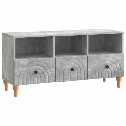 Cabinet TV Gri Beton 102 x 34,5 x 50 cm Lemn prelucrat GartenMobel Dekor