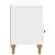 Cabinet TV Alb Lucios 102 x 34,5 x 50 cm Lemn prelucrat GartenMobel Dekor