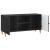 Cabinet TV Negru 102 x 34,5 x 50 cm Lemn prelucrat GartenMobel Dekor