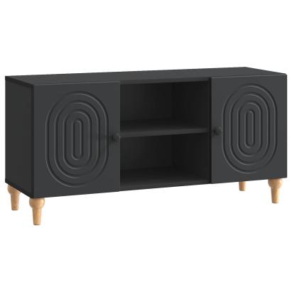 Cabinet TV Negru 102 x 34,5 x 50 cm Lemn prelucrat GartenMobel Dekor