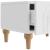 Cabinet TV Alb foarte lucios 147 x 34,5 x 30 cm Lemn prelucrat GartenMobel Dekor