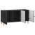 Cabinet TV Negru 99 x 34,5 x 50 cm Lemn prelucrat GartenMobel Dekor