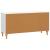 Cabinet TV Alb foarte lucios 99 x 34,5 x 50 cm Lemn prelucrat GartenMobel Dekor