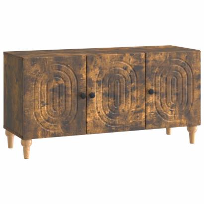 Cabinet TV Stejar fumuriu 99 x 34,5 x 50 cm Lemn prelucrat GartenMobel Dekor