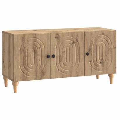 Cabinet TV Stejar Artizanal 99 x 34,5 x 50 cm Lemn prelucrat GartenMobel Dekor