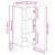 Bufet Gri Beton 34,5 x 33 x 92 cm Lemn prelucrat GartenMobel Dekor