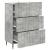 Dulap cu sertare Gri Beton 66 x 34,5 x 92 cm Lemn prelucrat GartenMobel Dekor