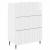 Dulap cu sertare Alb foarte lucios 66 x 34,5 x 92 cm GartenMobel Dekor
