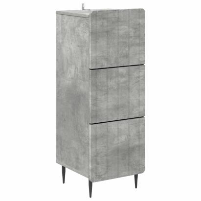 Dulap cu sertare Gri Beton 33 x 34,5 x 92 cm Lemn prelucrat GartenMobel Dekor