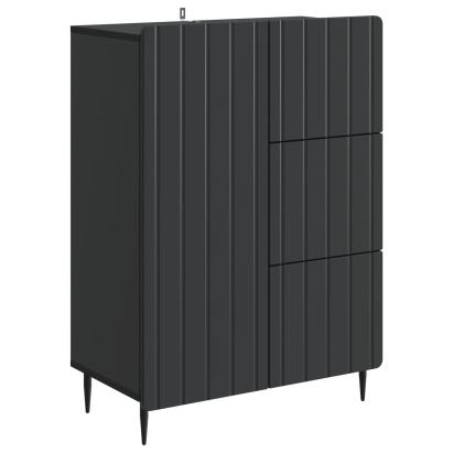 Bufet cu sertar Negru 66 x 34,5 x 91,5 cm Lemn prelucrat GartenMobel Dekor