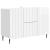 Bufet Alb foarte lucios 89 x 34,5 x 62 cm Lemn prelucrat GartenMobel Dekor