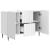 Bufet Alb foarte lucios 89 x 34,5 x 62 cm Lemn prelucrat GartenMobel Dekor