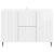 Bufet Alb foarte lucios 89 x 34,5 x 62 cm Lemn prelucrat GartenMobel Dekor