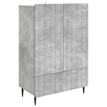 Bufet cu sertar Gri Beton 66 x 34,5 x 97 cm Lemn prelucrat GartenMobel Dekor