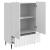 Bufet Alb foarte lucios 66 x 34,5 x 97 cm Lemn prelucrat GartenMobel Dekor